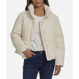 Levis Cream Corduroy Puffer Jacket Size XL NWT